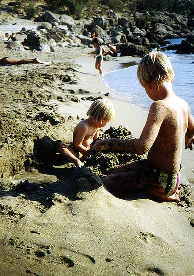 Am Sandstrand vor vielen Jahren, noch ist alles Sand